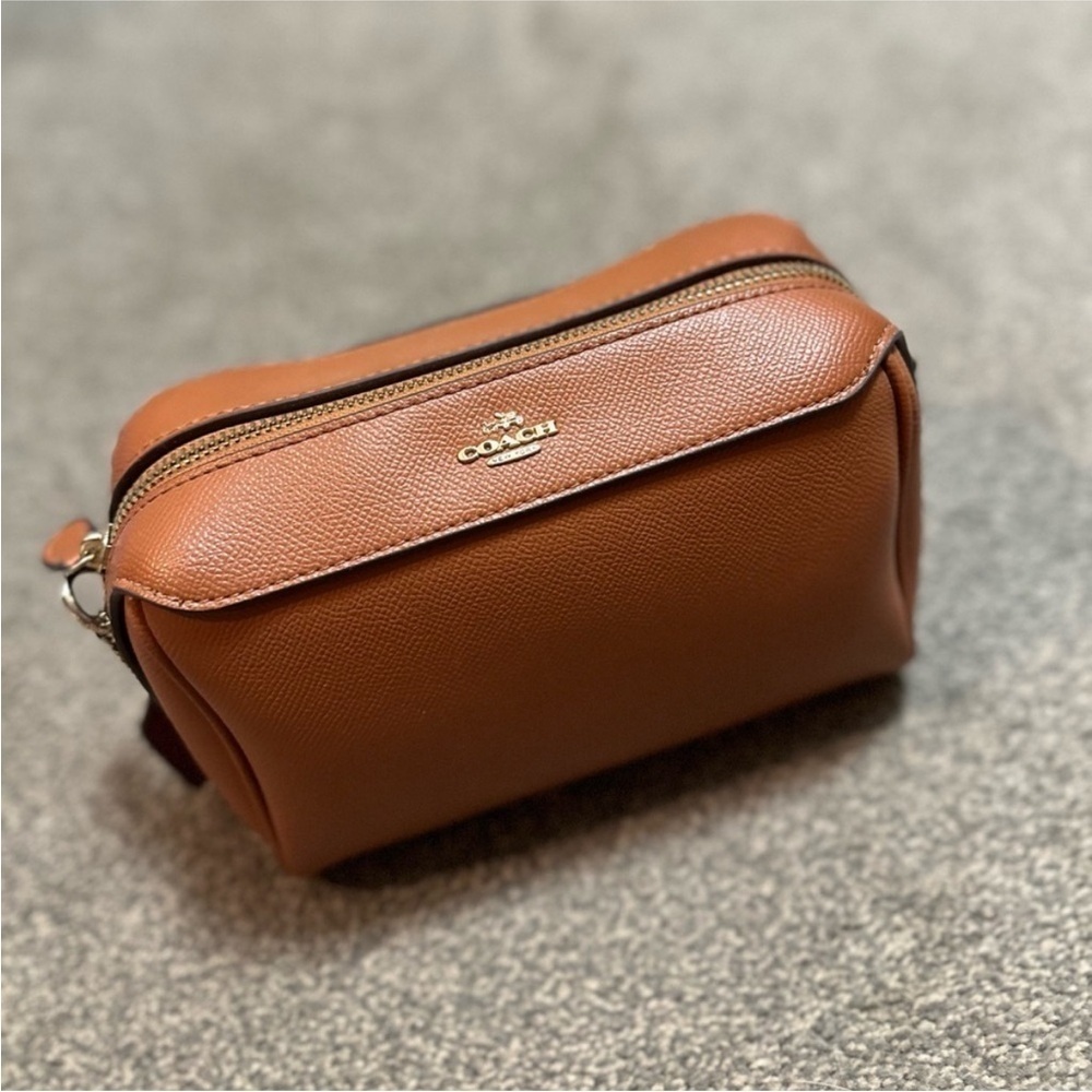 Coach Bennett Crossbody Leather Bag classic brown perfect for fall